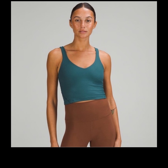 lululemon athletica Tops - Lululemon ribbed align tank green jasper Sz 4